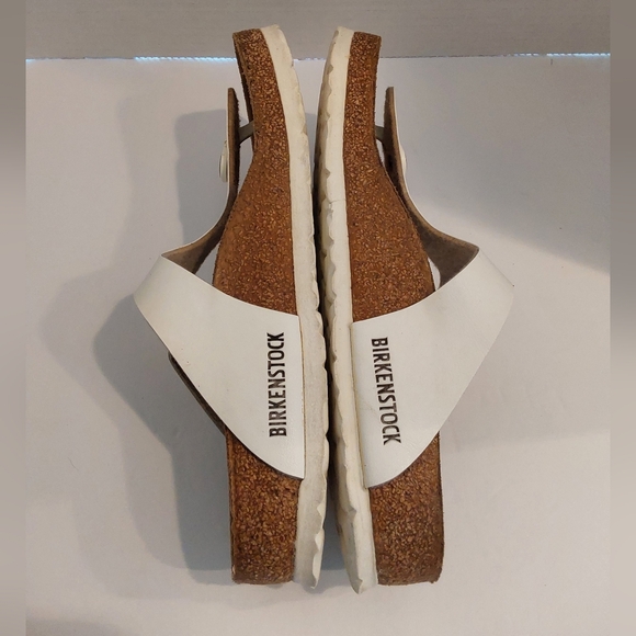 BIRKENSTOCK GIZEH WHITE SIZE 37 WOMENS PRE-OWNED - Picture 4 of 7
